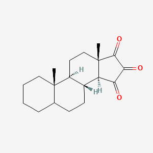 molecular formula C19H26O3 B12339560 Androstanetrione(9CI) CAS No. 37-82-1