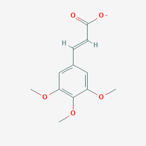 molecular formula C12H13O5- B1233958 3,4,5-三甲氧基肉桂酸 