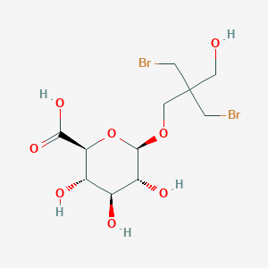 molecular formula C11H18Br2O8 B12339606 beta-D-Glucopyranosiduronic acid, 3-bromo-2-(bromomethyl)-2-(hydroxymethyl)propyl 