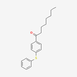 molecular formula C20H24OS B12339611 4-(Phenylthio)octanophenone 