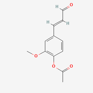 molecular formula C12H12O4 B1233962 4-Acetoxy-3-methoxycinnamaldehyde CAS No. 65401-83-4