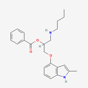 1-(Butylamino)-3-[(2-methyl-1h-indol-4-yl)oxy]propan-2-yl benzoate