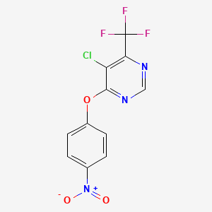 5-Chloro-4-(4-nitrophenoxy)-6-(trifluoromethyl)pyrimidine