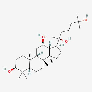 (3S,8R,9R,10R,12R,13R,14S,17S)-17-((R)-2,6-Dihydroxy-6-methylheptan-2-yl)-4,4,8,10,14-pentamethylhexadecahydro-1H-cyclopenta[a]phenanthrene-3,12-diol