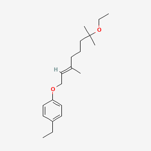 Benzene, 1-((7-ethoxy-3,7-dimethyl-2-octenyl)oxy)-4-ethyl-, (E)-