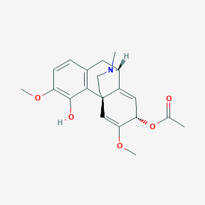 molecular formula C21H25NO5 B1233982 7-O-Acetylsalutaridinol 