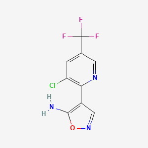 4-(3-Chloro-5-(trifluoromethyl)pyridin-2-yl)isoxazol-5-amine