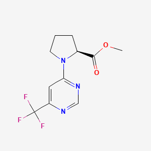 methyl (2S)-1-[6-(trifluoromethyl)pyrimidin-4-yl]pyrrolidine-2-carboxylate