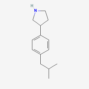 Pyrrolidine, 3-[4-(2-methylpropyl)phenyl]-