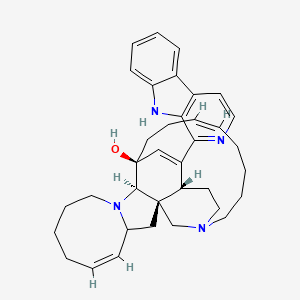 (1R,2R,5Z,12R,13S,16Z)-25-(9H-pyrido[3,4-b]indol-1-yl)-11,22-diazapentacyclo[11.11.2.12,22.02,12.04,11]heptacosa-5,16,25-trien-13-ol