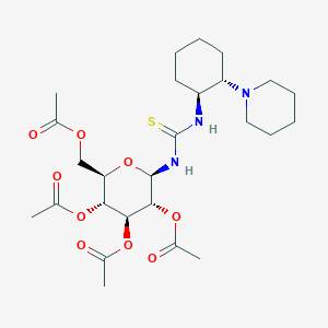 Thiourea, N-[(1S,2S)-2-(1-piperidinyl)cyclohexyl]-N'-(2,3,4,6-tetra-O-acetyl-beta-D-glucopyranosyl)-