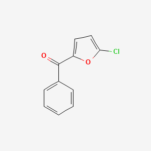 molecular formula C11H7ClO2 B12339878 (5-Chlorofuran-2-yl)(phenyl)methanone CAS No. 14360-55-5