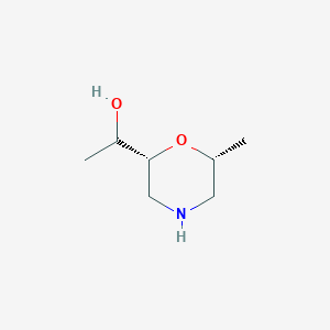 molecular formula C7H15NO2 B12339916 2-Morpholinemethanol, alpha,6-dimethyl-, (2R,6R)- CAS No. 1700611-22-8