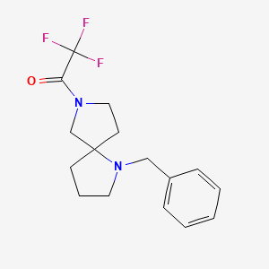 Ethanone, 2,2,2-trifluoro-1-[1-(phenylmethyl)-1,7-diazaspiro[4.4]non-7-yl]-