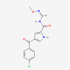 4-(4-chlorobenzoyl)-N-[(1Z)-(methoxyimino)methyl]-1H-pyrrole-2-carboxamide