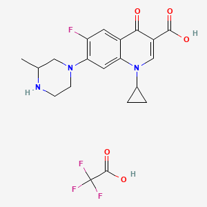 molecular formula C20H21F4N3O5 B12340010 Desmethoxy Gatifloxacin Trifluoroacetate 