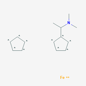 molecular formula C14H19FeN+2 B12340011 alpha-(N,N-Dimethylamino)ethylferrocene 