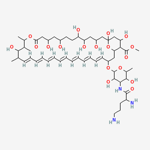 molecular formula C53H85N3O18 B1234006 Ornithylamphotericin methyl ester CAS No. 76023-49-9