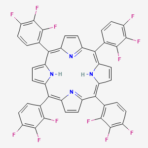 molecular formula C44H18F12N4 B12340090 Meso-tetra (2,3,4-trifluorophenyl) porphine 