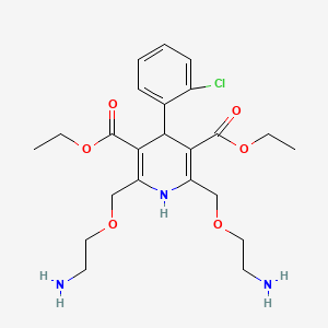 Diethyl 2,6-bis((2-aminoethoxy)methyl)-4-(2-chlorophenyl)-1,4-dihydropyridine-3,5-dicarboxylate