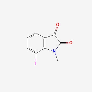 molecular formula C9H6INO2 B12340119 7-Iodo-1-methylindoline-2,3-dione CAS No. 906660-36-4