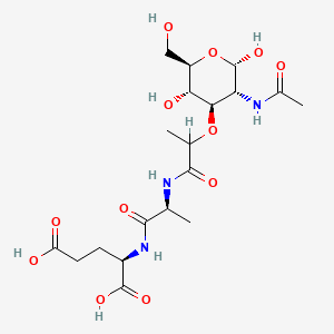 molecular formula C19H31N3O12 B1234015 N-Acetylmuramyl-alanylglutamic acid CAS No. 59366-95-9