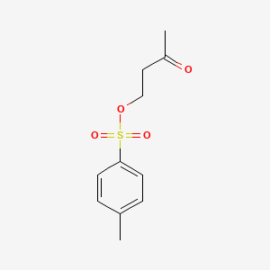 molecular formula C11H14O4S B12340157 2-Butanone, 4-[[(4-methylphenyl)sulfonyl]oxy]- CAS No. 446876-96-6