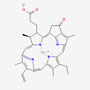 molecular formula C33H32CuN4O3 B12340167 Cu(II) Pyropheophorbide a 