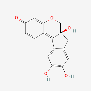 (6aS)-3,6a,10-trihydroxy-6a,7-dihydrobenzo[b]indeno[1,2-d]pyran-9(6H)-one