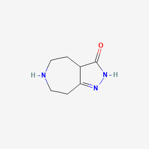 3a,4,5,6,7,8-hexahydro-2H-pyrazolo[3,4-d]azepin-3-one