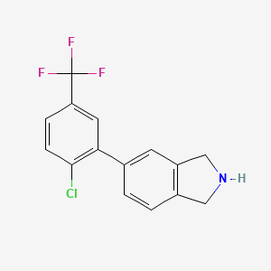 5-(2-Chloro-5-(trifluoromethyl)phenyl)isoindoline