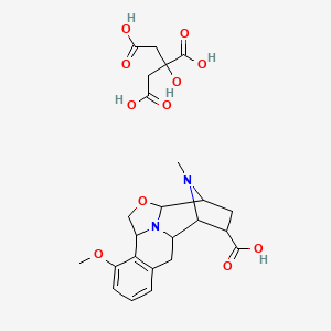 molecular formula C24H30N2O11 B1234029 DC-52 citrate 