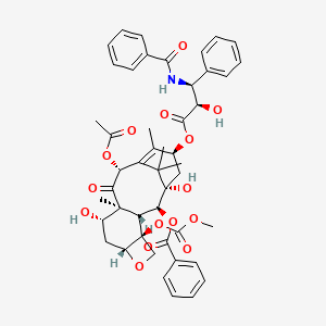 molecular formula C47H51NO15 B1234032 4-Desacetylpaclitaxel 4-methyl carbonate CAS No. 172481-83-3