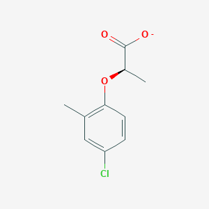 molecular formula C10H10ClO3- B1234033 (R)-2-(4-氯-2-甲基苯氧基)丙酸 