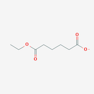 molecular formula C8H13O4- B1234035 6-Ethoxy-6-oxohexanoate 