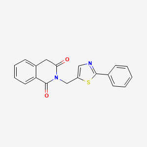 2-((2-Phenylthiazol-5-yl)methyl)isoquinoline-1,3(2H,4H)-dione