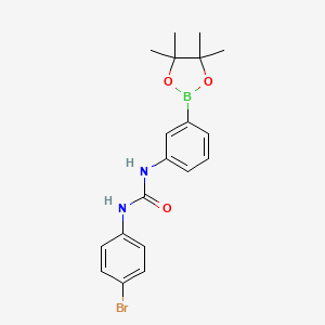 1-(4-Bromophenyl)-3-(3-(4,4,5,5-tetramethyl-1,3,2-dioxaborolan-2-yl)phenyl)urea