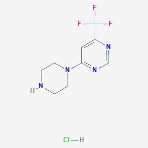 4-(Piperazin-1-yl)-6-(trifluoromethyl)pyrimidine hydrochloride