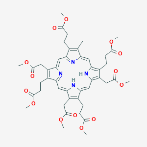 Methyl 3-[8,13,18-tris(2-methoxy-2-oxoethyl)-7,12,17-tris(3-methoxy-3-oxopropyl)-3-methyl-22,23-dihydroporphyrin-2-yl]propanoate