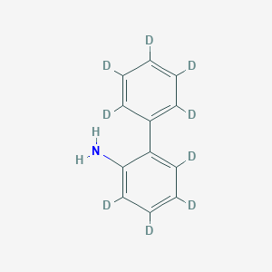 molecular formula C12H11N B12340524 2-Aminobiphenyl-D9 CAS No. 344298-97-1