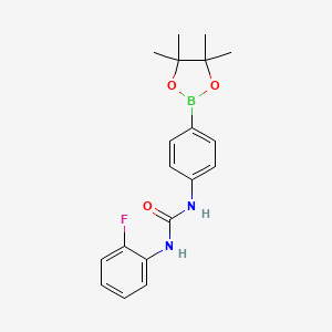 1-(2-Fluorophenyl)-3-(4-(4,4,5,5-tetramethyl-1,3,2-dioxaborolan-2-yl)phenyl)urea