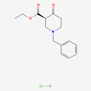 ethyl (3R)-1-benzyl-4-oxopiperidine-3-carboxylate hydrochloride