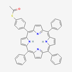 5-[4-(s-Acetylthio)phenyl]-10,15,20-triphenyl porphine