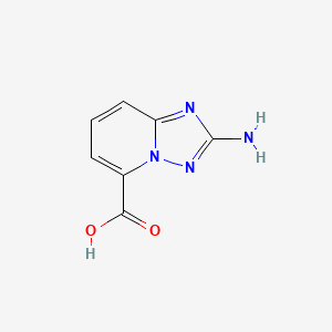 molecular formula C7H6N4O2 B12340578 2-Amino-[1,2,4]triazolo[1,5-a]pyridine-5-carboxylic acid 