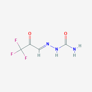 molecular formula C4H4F3N3O2 B12340589 [(E)-(3,3,3-trifluoro-2-oxopropylidene)amino]urea 