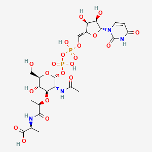 molecular formula C23H36N4O20P2 B1234061 Uridine-5'-diphosphate-n-acetylmuramoyl-l-alanine 