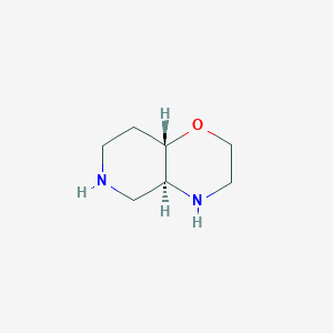 molecular formula C7H14N2O B12340634 octahydro-2H-pyrido[4,3-b]morpholine, trans 