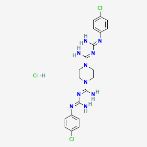 N,N''-bis[[(4-chlorophenyl)amino]iminomethyl]piperazine-1,4-dicarboxamidine dihydrochloride