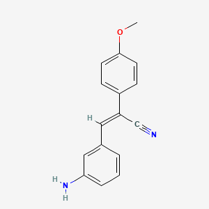 3-(m-Aminophenyl)-2-(p-methoxyphenyl)acrylonitrile