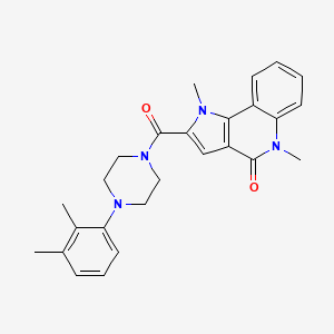 2-[[4-(2,3-Dimethylphenyl)-1-piperazinyl]-oxomethyl]-1,5-dimethyl-4-pyrrolo[3,2-c]quinolinone